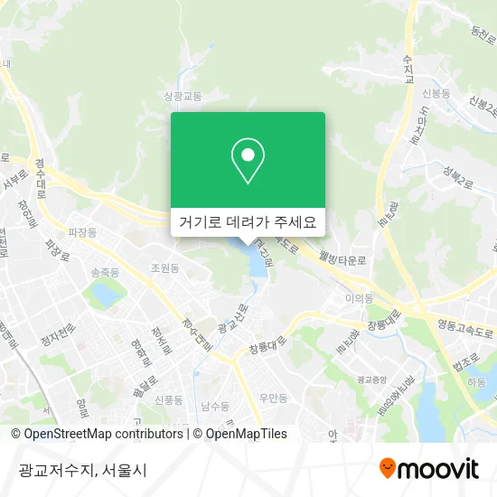 광교저수지 지도