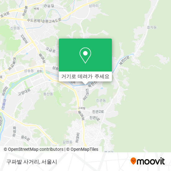 구파발 사거리 지도