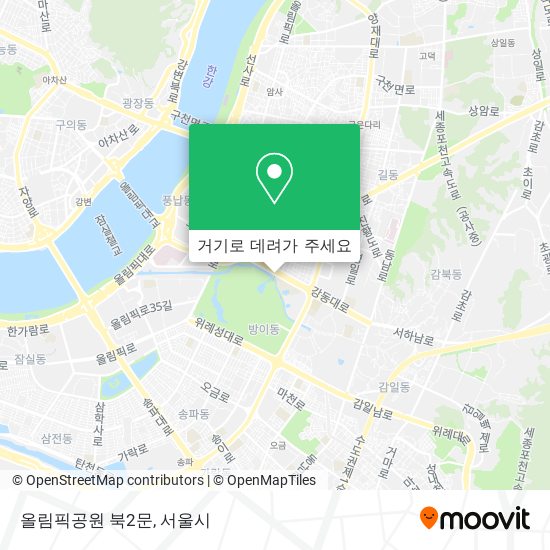 올림픽공원 북2문 지도