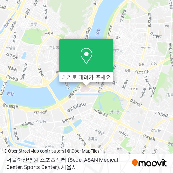 서울아산병원 스포츠센터 (Seoul ASAN Medical Center, Sports Center) 지도