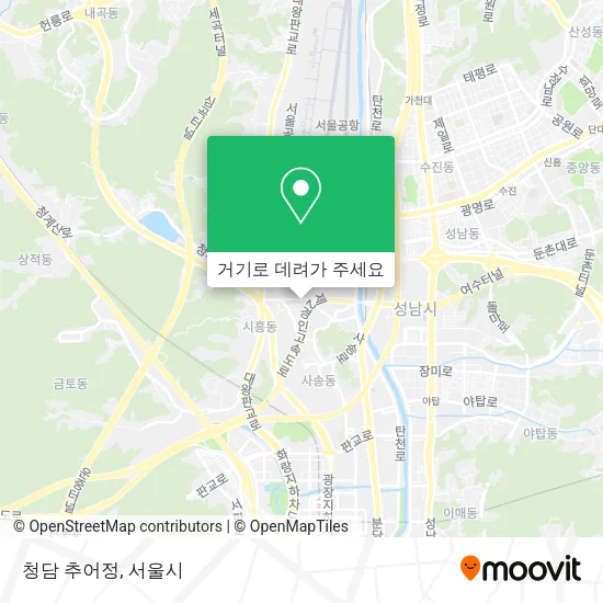 청담 추어정 지도