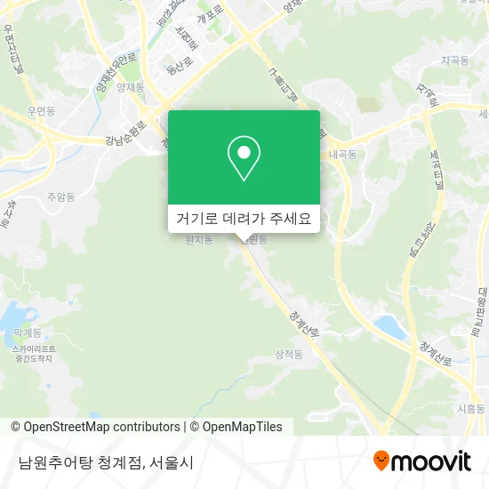 남원추어탕 청계점 지도