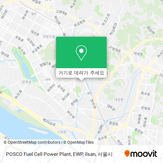 POSCO Fuel Cell Power Plant, EWP, Ilsan 지도