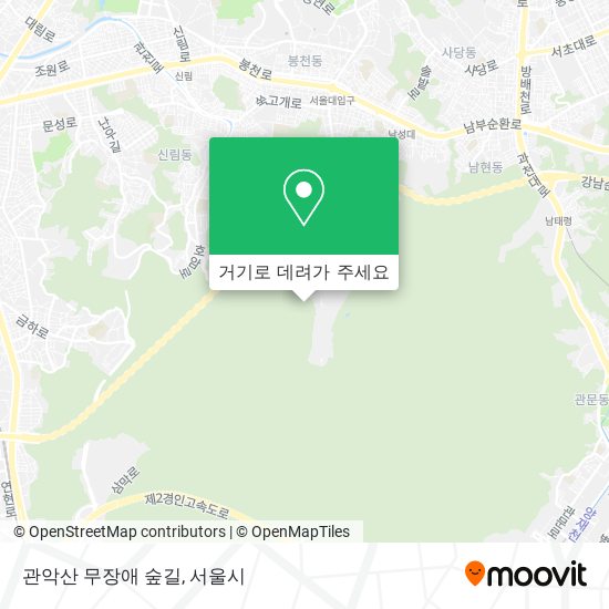 관악산 무장애 숲길 지도