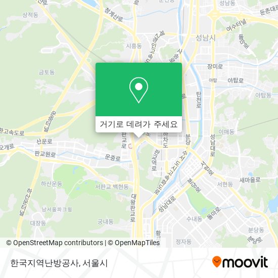 한국지역난방공사 지도
