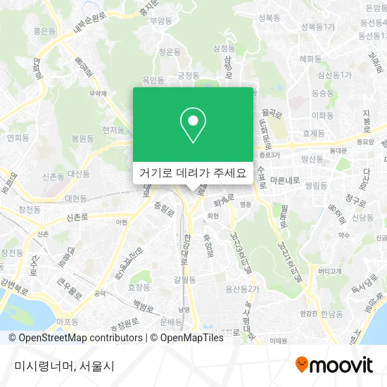 미시령너머 지도