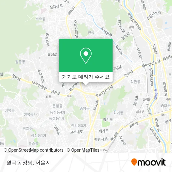 월곡동성당 지도