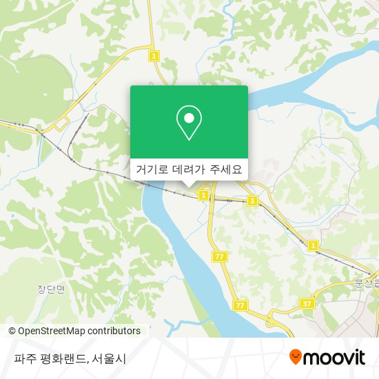 파주 평화랜드 지도