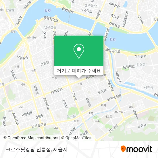 크로스핏강남 선릉점 지도