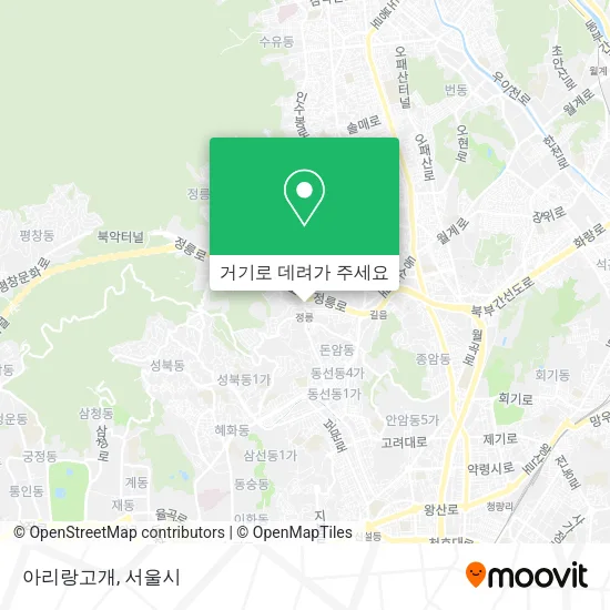 아리랑고개 지도