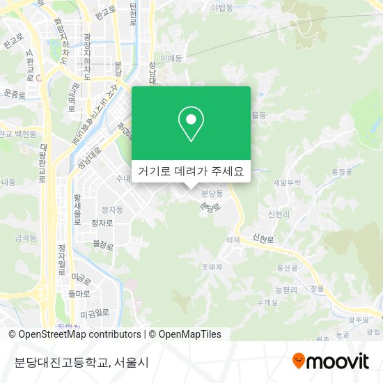 분당대진고등학교 지도