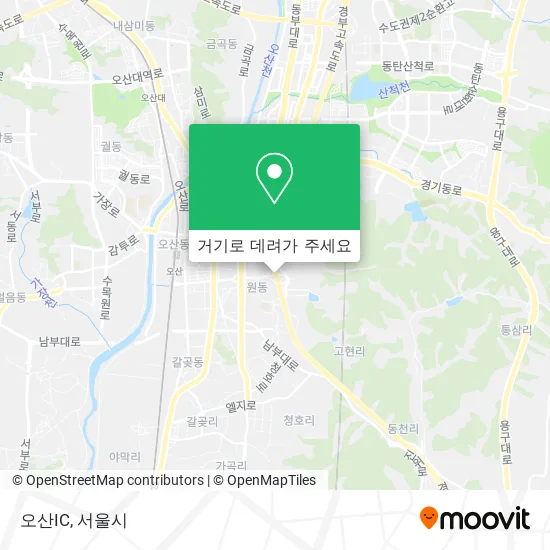오산IC 지도