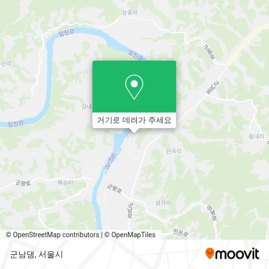 군남댐 지도