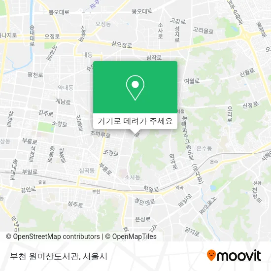 부천 원미산도서관 지도