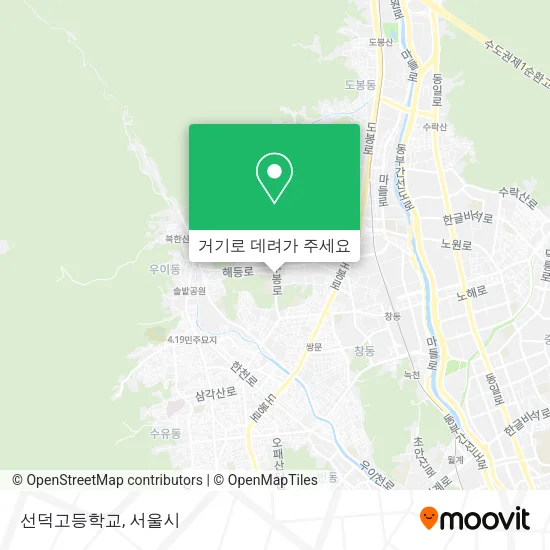 선덕고등학교 지도