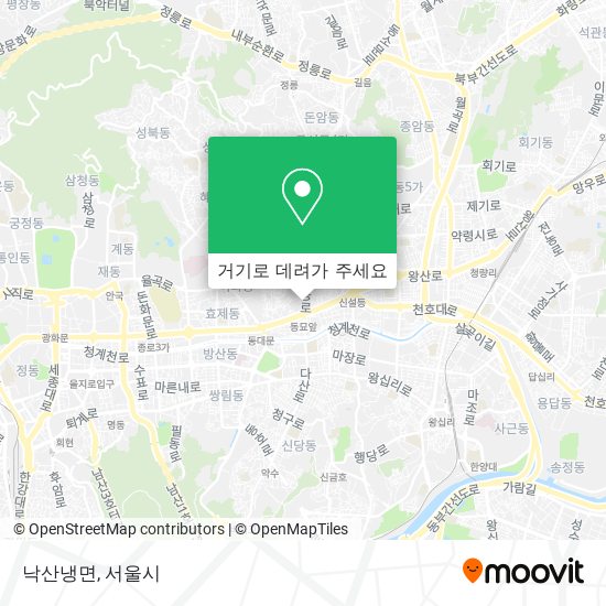 낙산냉면 지도