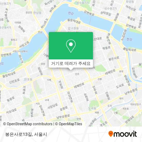 봉은사로13길 지도