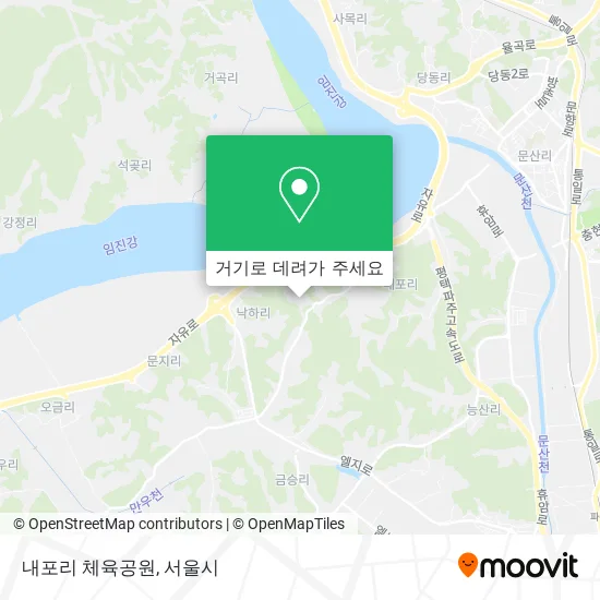 내포리 체육공원 지도