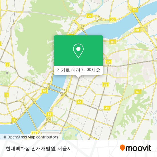 현대백화점 인재개발원 지도