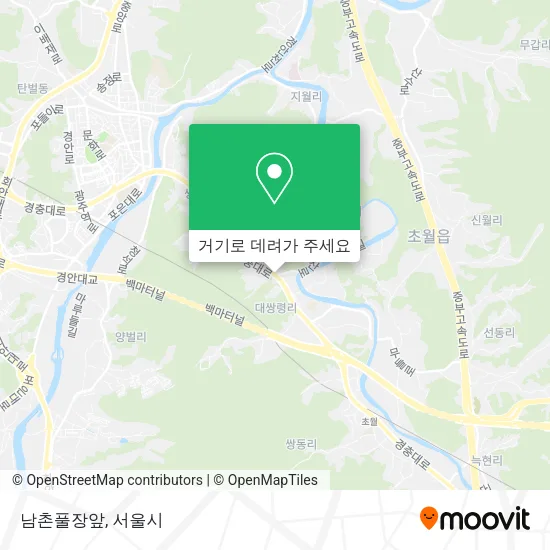 남촌풀장앞 지도
