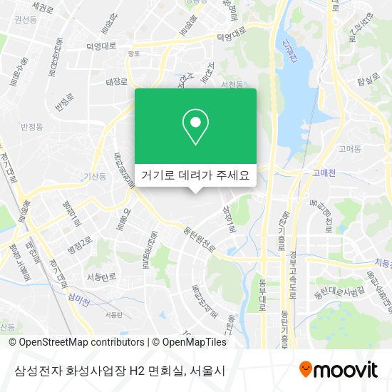 삼성전자 화성사업장 H2 면회실 지도