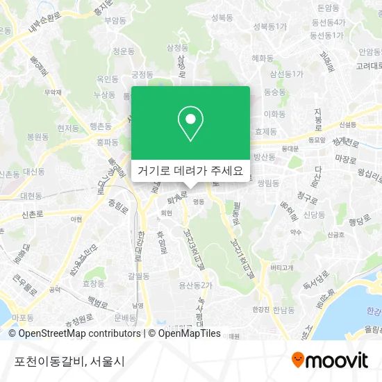 포천이동갈비 지도