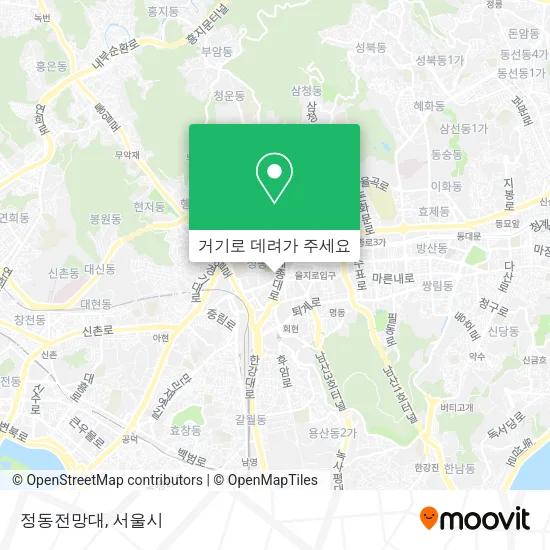 정동전망대 지도