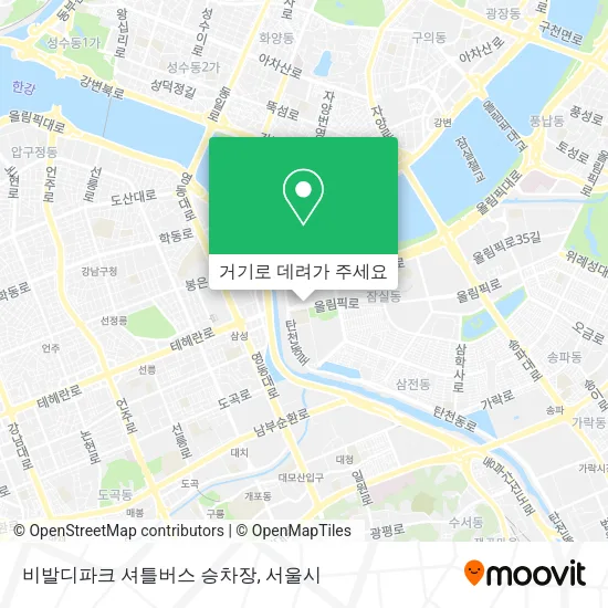 비발디파크 셔틀버스 승차장 지도