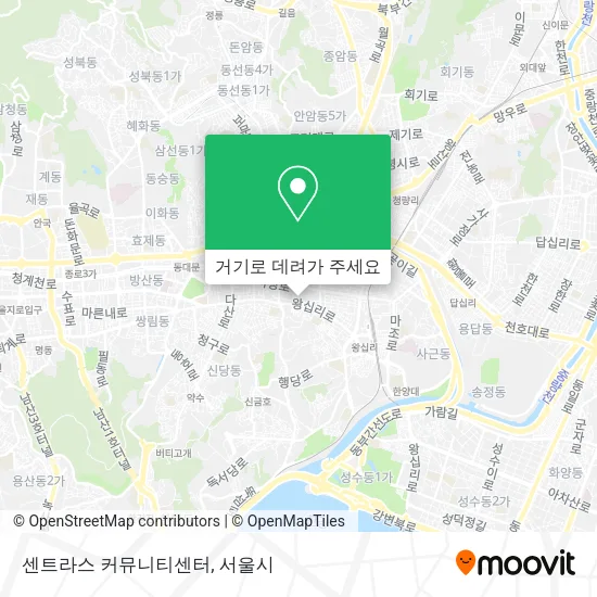센트라스 커뮤니티센터 지도