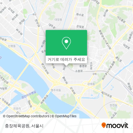 충장체육공원 지도
