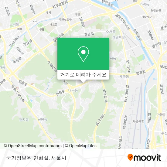 국가정보원 면회실 지도