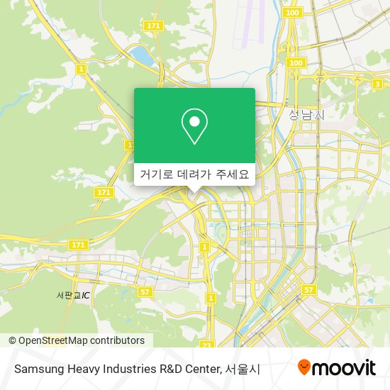 Samsung Heavy Industries R&D Center 지도
