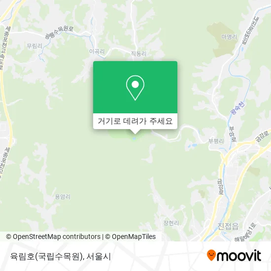 육림호(국립수목원) 지도