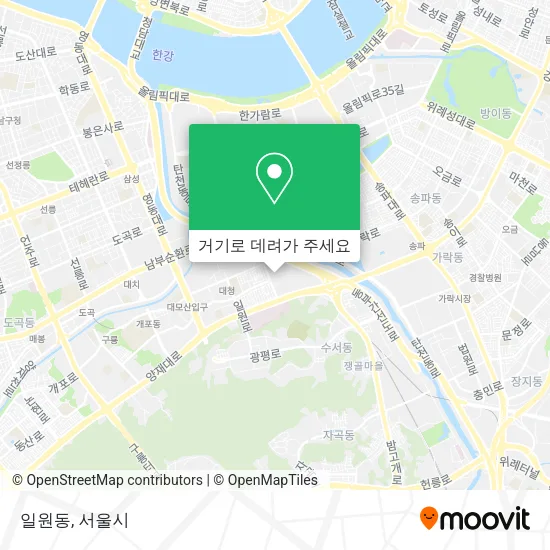 일원동 지도
