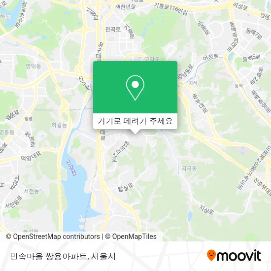 민속마을 쌍용아파트 지도
