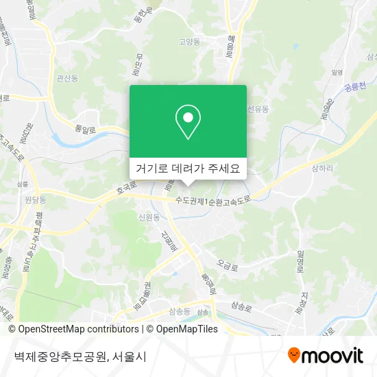 벽제중앙추모공원 지도