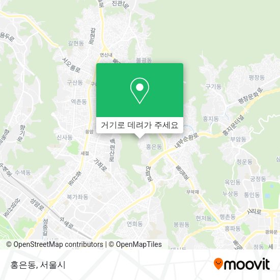 홍은동 지도