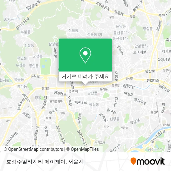 효성주얼리시티 메이제이 지도
