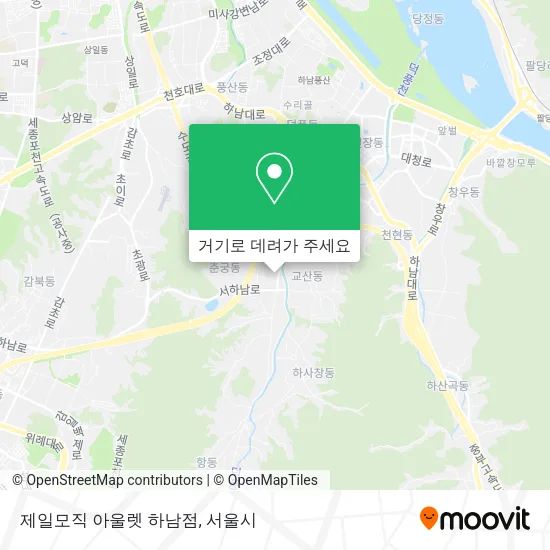 제일모직 아울렛 하남점 지도