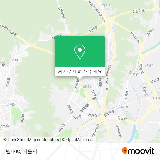 별내IC 지도