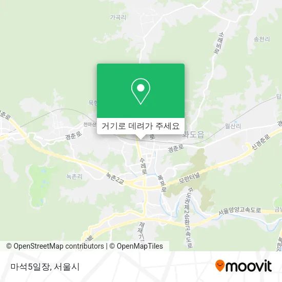 마석5일장 지도