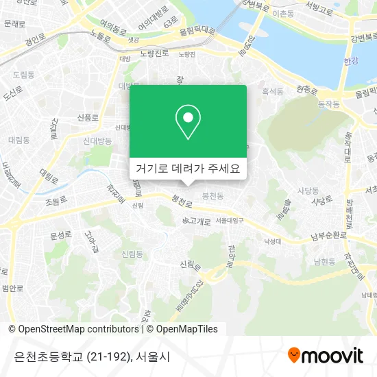 은천초등학교 (21-192) 지도