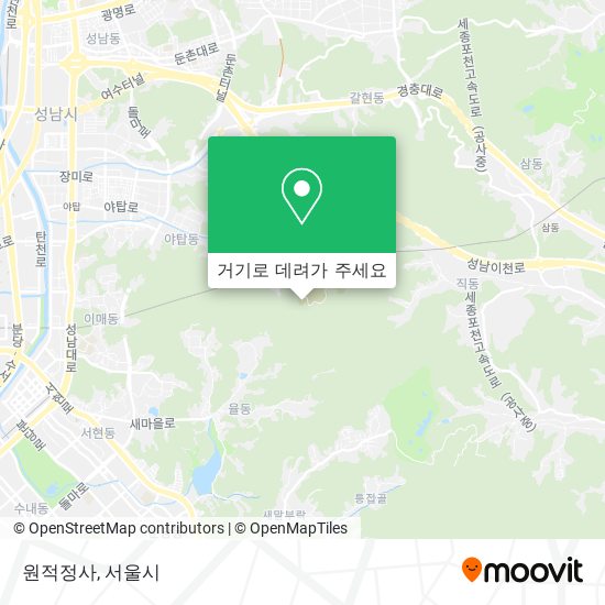 원적정사 지도