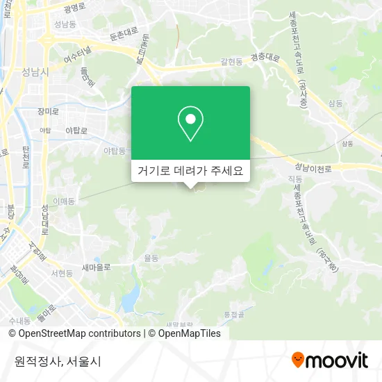 원적정사 지도