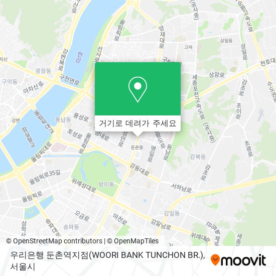 우리은행 둔촌역지점(WOORI BANK TUNCHON BR.) 지도