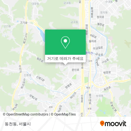 동천동 지도