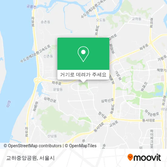 교하중앙공원 지도