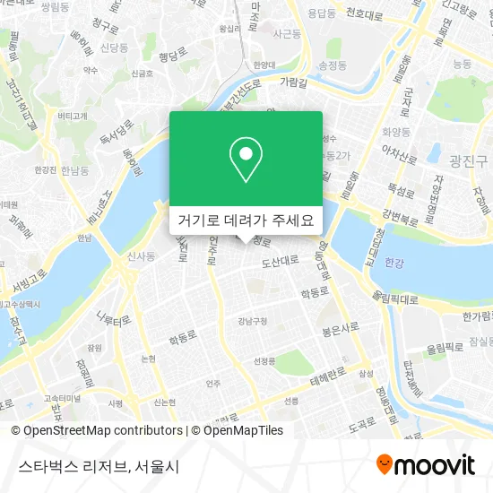 스타벅스 리저브 지도