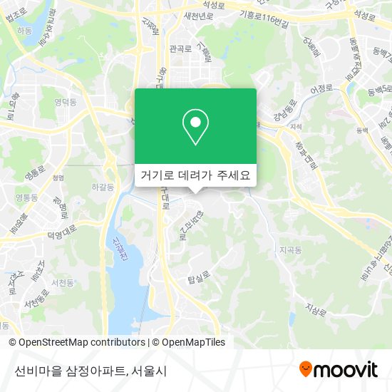 선비마을 삼정아파트 지도