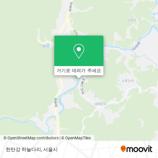 한탄강 하늘다리 지도